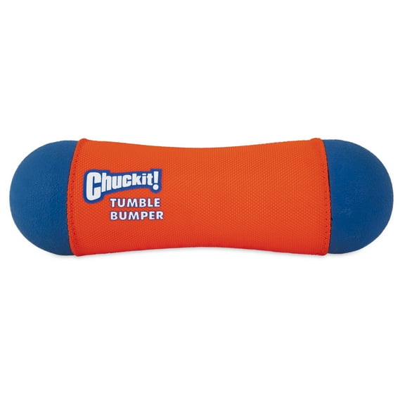 Chuckit! Amphibious Tumble Bumper Water Fetch Dog Toy, Medium 8.5", Pack of 1, Orange