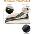 thumbnail image 4 of Dog Bed with Cooling Gel Memory Foam PressureRelief Support for Dogs up to lbs Bottom Machine Washable Cover Large Sized (x &#) Grey, 4 of 10