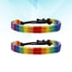 thumbnail image 2 of WORGEOUS 2pcs LGBT cadena de muñeca tejida a mano trenzada Rainbow Gay pulsera colorida pulsera lesbiana, 2 of 8
