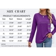 thumbnail image 6 of MOSHU 3 Pack T Shirts for Women Crew Neck Long Sleeve Womens shirts Casual Loose Fit Fall Tops, 6 of 10