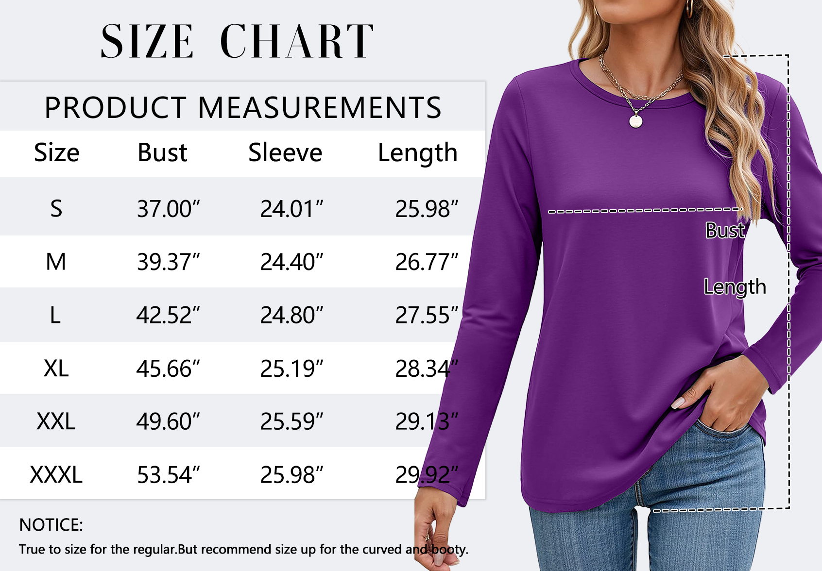 MOSHU Women's Crew Neck Long Sleeve T-Shirts, 3-Pack photo 5