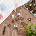 thumbnail image 4 of 50 Pcs Bronze Jeans Buttons 17mm Metal Vintage Pants Button Replacement Star Wheat Button Snap Denim Button Kit No Sew Button with Rivets for Clothing Supplies, 4 of 7