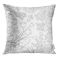 thumbnail image 1 of RYLABLUE Motif pour le Livre de Coloriage Ethnique Rétro en Zentangle Floral Jeter Taie d'Oreiller Housse de Coussin, 1 of 1