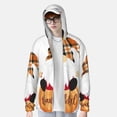 thumbnail image 4 of Goofa Autumn Gnomes Printed Women's UPF 50+ Sun Protection Hoodie Jacket Lightweight Long Sleeve Sun Shirt for Women with Pocket Hiking Outdoor-3X-Large, 4 of 9