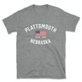 thumbnail image 1 of Plattsmouth Nebraska Patriot Men's Cotton T-Shirt, 1 of 1
