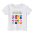 thumbnail image 5 of XIYON Girls T Shirts Kids' Casual Fashion Short Sleeve T Shirt With Print Crew Neck Tee For Boys And Girl Comfortable Daily Wear Classic Tshirts 6-7 Years, 5 of 6