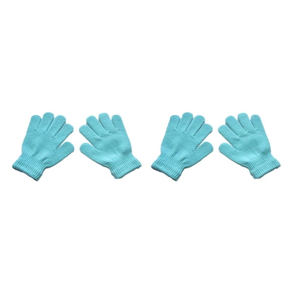 Minnieouse 1 par de guantes para niños, accesorios de ropa para exteriores, para niños y niñas, cubiertas para calentar las manos, guante de Azul claro 2piezas