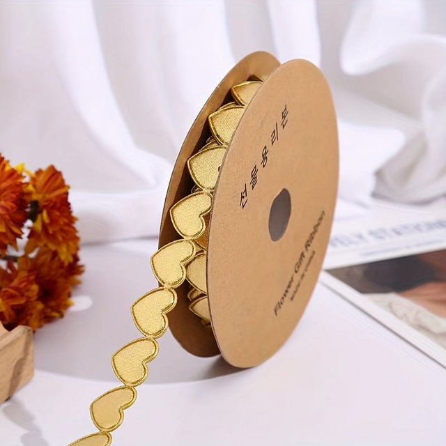 MesaSe 1 roll 900cm520 Polyester Love ribbon Flower Packaging Floral Bouquet Packaging Floral Ribbon Cake Baking Gift Ribbon