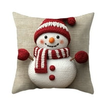 chaungfeng Christmas Pillow Cover, 17.7x17.7 Inch Decor Case, Soft Fabric Hidden Zipper, for Sofa, Chair, Bed