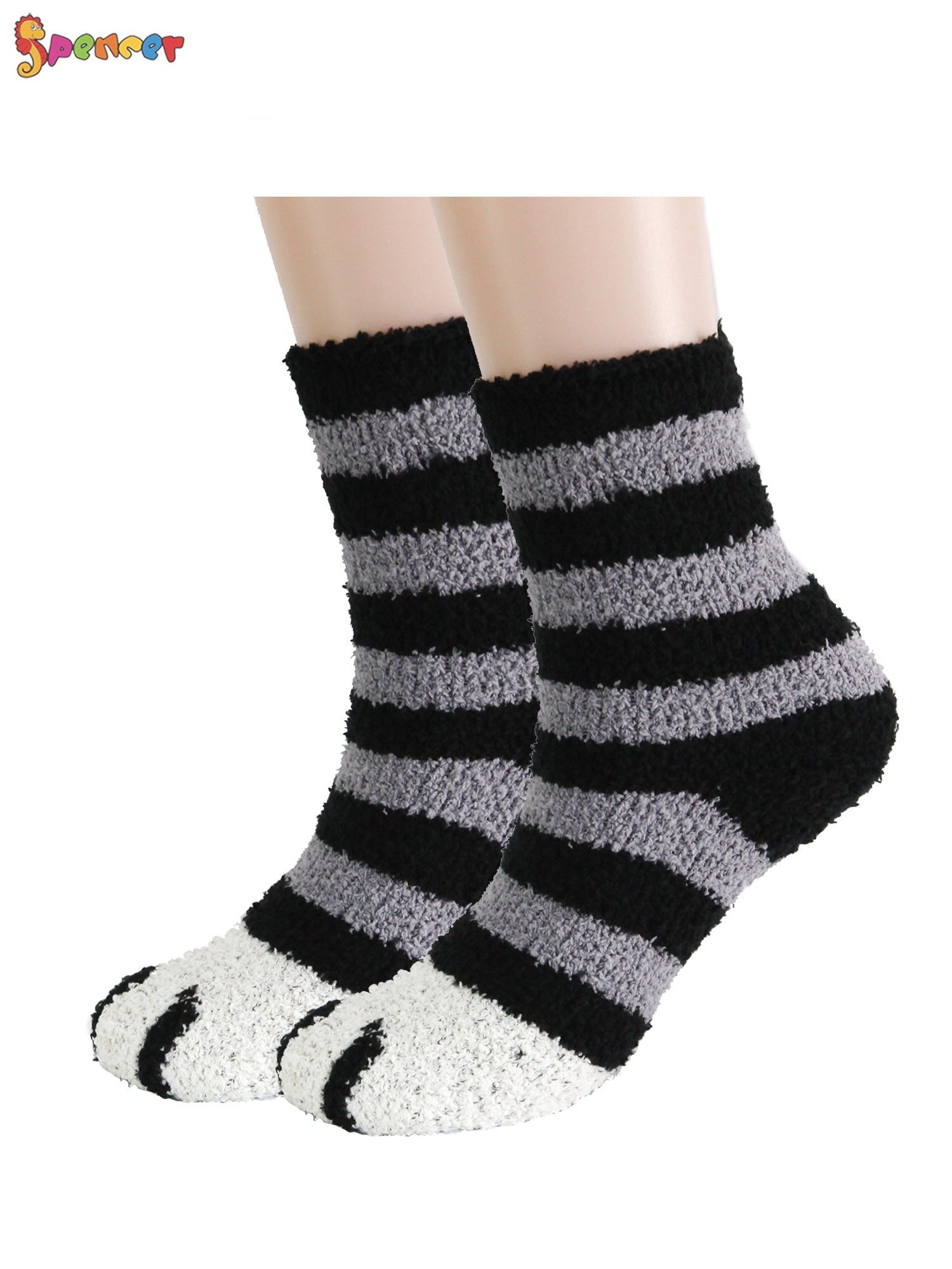 Women/'s Cute Cat Coral Fleece Socks Casual Floor Socks 5 Colors