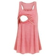 thumbnail image 2 of zttd women maternity loose comfy pull-up nursing tank tops vest breastfeeding shirt blouse, 2 of 9