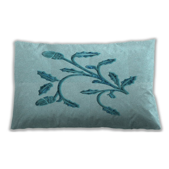 Ahgly Company Outdoor Rectangular Contemporary Lumbar Throw Pillow, 13 inch by 19 inch