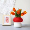 thumbnail image 1 of Jarrón de mesa, jarrón de para flores, arreglo Floral moderno, decoración del hogar, maceta, jarrón único para oficina, hogar, mesa, interior y Sin puntos blancos BLESIY florero moderno, 1 of 8