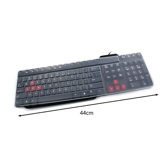 GJX 2026 New Transparent Desktop Computer Keyboard Cover for Pc 104/107 Keys Standard Keyboard Dustproof Waterproof Keyboard Protector for Home Office,Work,Gaming,Study,Travel,Daily Use.