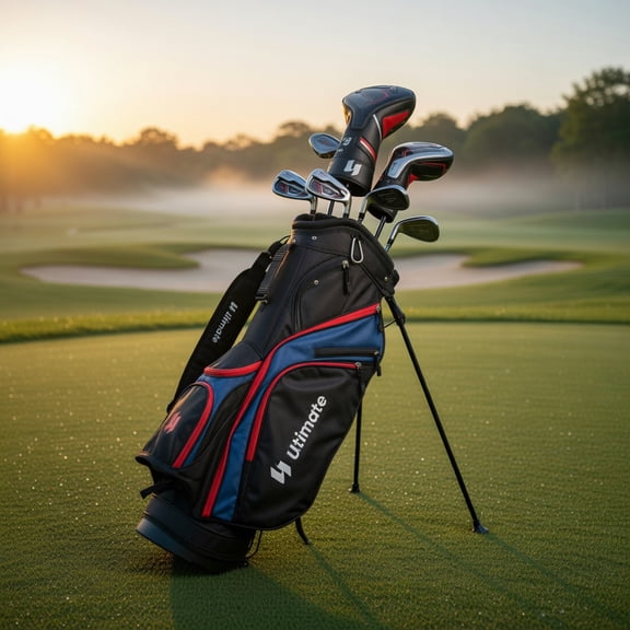Topcobe 11 Pieces Complete Golf Club Package Set, Young Men & Women Golf Clubs, Blue