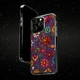 thumbnail image 6 of DistinctInk Clear Hybrid Case for Apple iPhone 15 Pro Max (6.7" Screen) - Whimsical Blooms: Hand-drawn Cartoon Flowers - Wireless Charging Compatible, 6 of 8