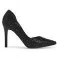 thumbnail image 6 of Lauren Lorraine Ruby Black Rhinestone Embellished Half Dorsay Pointy Dress Pumps (Black, 5.5), 6 of 6