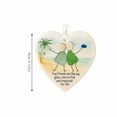 thumbnail image 3 of HaoXun Handmade Heart-Shaped Sea Glass Friendship Ornament - Unique Christmas Tree Decoration & Meaningful Gift for Friend, Sister, Coworker (8cm), 3 of 6