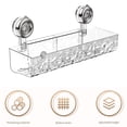 thumbnail image 4 of Storage Shelf, Ongmies 2Pcs Suction Cup Shelf Removable Multifunctional Triangle and Rectangular Storage Bathroom Shower Basket Wall Mounted Storage Shelf, Shelf, 4 of 7