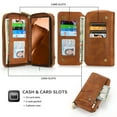 thumbnail image 2 of Wallet Case For Samsung Galaxy Note 20 Ultra, Drop Protection Magnetic Zip Pocket 13 Card Slots+2 Cash Pockets Retro Leather Crossbody Phone Case For Samsung Galaxy Note 20 Ultra,Brown, 2 of 12