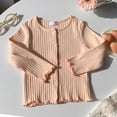 thumbnail image 4 of JFOPQVSM Girls Cardigan Button Down Knit Sweater 1-7Y Knitted Front,Scalloped Edges Long Sleeve Crew Neck Soft Stretchy for School Casual Dressy, 4 of 9