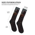 thumbnail image 2 of Lsque Cool Skull Western Cowboy Pattern Sport Compression Socks for Men & Women 15-20 mmHg Knee High Nurse Pregnant Running Medical and Travel Athletic, 2 of 6