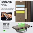 thumbnail image 2 of Decase Premium Magnetic Flip Wallet Case with RFID Blocking+Card Slots Durable TPU Shell Kickstand Phone Cover,Luxury PU Leather & TPU Material Shockproof Case for Samsung Galaxy Note 20 Ultra,Coffee, 2 of 11