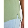 thumbnail image 5 of Time and Tru Women's V Neck Tunic Tee with Short Sleeves, Sizes XS-XXXL, 5 of 6
