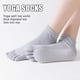 thumbnail image 3 of Grippy Yoga Socks for Women Comfortable Full Toe Non Slip Sticky Grip Socks for Yoga Ballet Pilates, 3 of 4