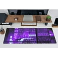 thumbnail image 5 of Cute Japanese Anime Gaming XL Mouse Pad Cool Purple Japan City Mousepad Computer Desk Mat Laptop Keyboard Pads for Desk Mouse Mat, Large Desktop Protector for Women Office Desk Mats 31.5x11.8 in, 5 of 6