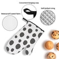 thumbnail image 5 of YFYANG Oven Mitts and Pot Holders Sets 4 Pieces, Non-Slip Heat Resistant Gray Leopard Texture Kitchen Glove Pot Mat for Cooking and Baking, 5 of 8