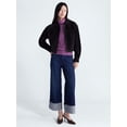 thumbnail image 3 of Scoop Women’s and Women’s Plus Cropped Suede Jacket, Sizes XS-4X, 3 of 7