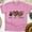 Azalea, variant on Peace Love Football Leopard Print T-Shirt | Retro Game Day Tee, White, Size M