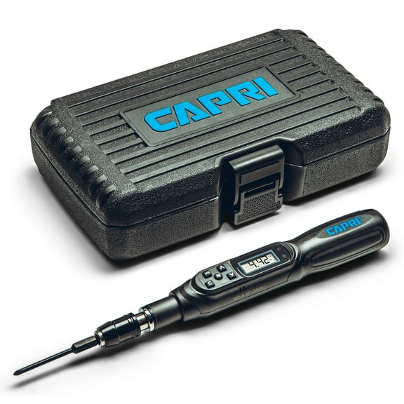 Capri Tools Digital Torque Screwdriver, Dual Direction, 0.44-4.42 in. lbs./5.0-50 cNm/0.51-5.1 kg-cm