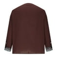 thumbnail image 5 of Royisotas Cotton T Shirts for Men Long Sleeve Vintage Tops Pullover Casual V Neck Mens Shirts Fashion, 5 of 6