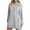 A-Light Gray45, variant on Womens Hoodies Plain Side Slit Hem Long Sleeve Drawstring Hood Sweatshirt Dress Spring Clothes Loose Hoodie Top