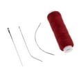 thumbnail image 4 of MERIGLARE Cotton Hair Weft Sewing Decor Thread with 3pcs Needles Set Red, 4 of 5