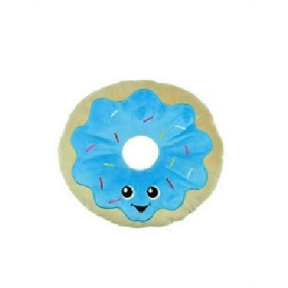 MPP Chomper Food Junkeez Plush Donut Dog Toy - Squeaker, Funny Snack - Small, Donut