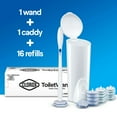 thumbnail image 3 of ToiletWand Disposable Toilet Cleaning System - ToiletWand, Storage Caddy and 16 Disinfecting Refill Heads, 3 of 6