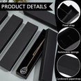 Cardboard Paper Necklace Boxes Rectangle Black 24x5.6x3.55cm for diy ...