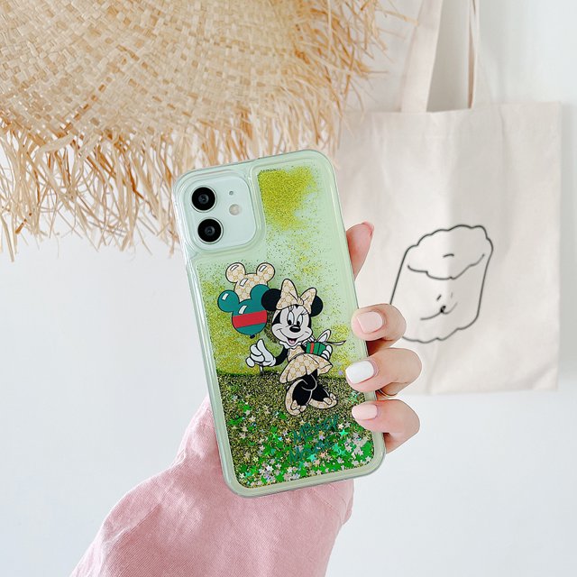 Vivo Y17 Y15 Y12 Y11 Y19 Y30 Y50 Y51 Y52S Y31S Y53 Y55 Y55S Carcasa Lindo Dibujos Animados Doraemon Mickey Minnie Lilo Stitch Conejo Perro Arena Movedizas Estrellas Agua Líquido Funda De Silicona Suav