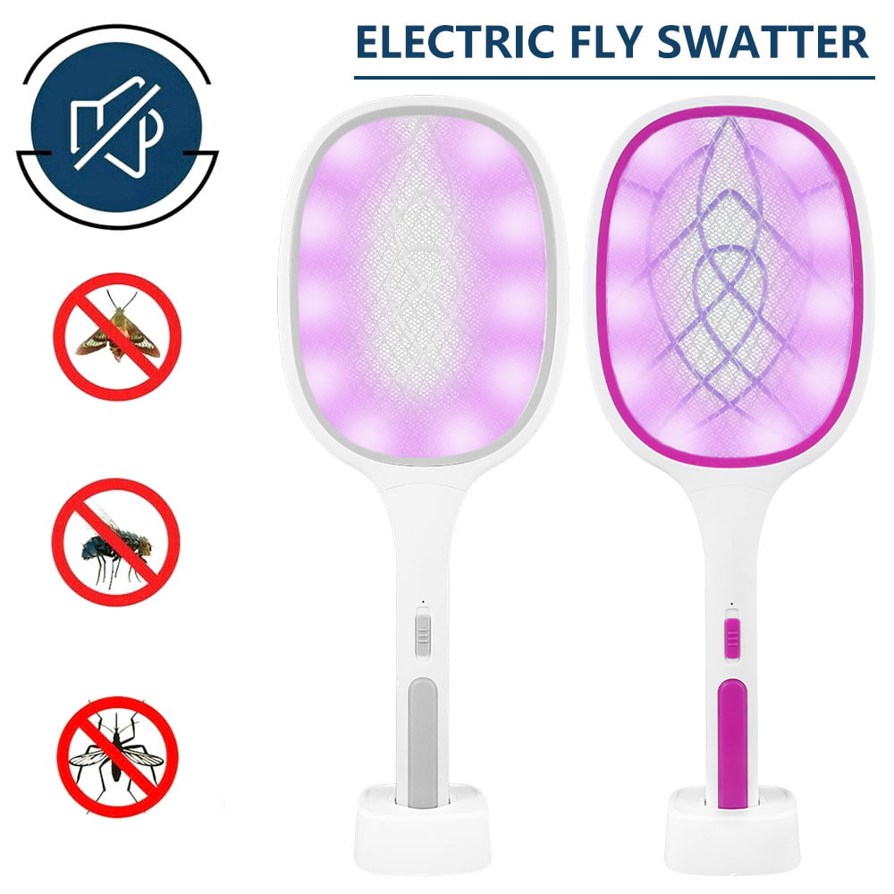 USB Rechargeable Electric Mosquito Killer Light Fly Insect Handheld Swatter Tool