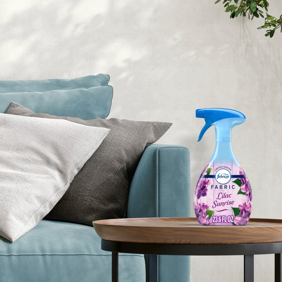 Febreze Auto Fabric Spray Air Freshener for Car, Lilac Sunrise, 23.6oz