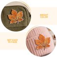 thumbnail image 3 of unbranded 6Ud Parche De Tela Con Bordado Hoja De Arce Para Manualidades Y Ropa, 3 of 7