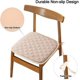 thumbnail image 5 of Nvzi Paquete de 2 cojines de espuma viscoelástica para sillas con lazos para sillas de comedor, almohadilla antideslizante para silla de comedor de cocina y cojín de asiento (beige), 5 of 5