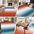 thumbnail image 6 of Gradient Orange Blue 8x10 Area Rug for Living Room Sectional Sofa, Modern Abstract Minimalist Ocean Beach Washable Non Slip Large Rectangle Area Rug, 6 of 9