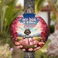 thumbnail image 4 of My Dog Is My Valentine Cute German Shorthaired Pointer in Gift Box Round Wood Sign GSP Lover Dog Gift Hanging Wall Home Decor - 3006, 4 of 5