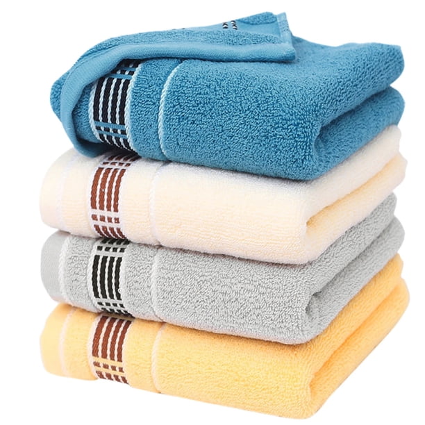 Toalla absorbente de 4 piezas, limpia y fácil de limpiar, de algodón, absorbente, suave, adecuada para cocina, baño, sala de estar, toallas de baño de alta gama, toallas de baño para mujer, toallas