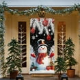 thumbnail image 4 of Virelaxpo Christmas Doorway Frame Decor with Santa Claus Print,Garden and Patio Hanging for Seasonal Photo Scenes and Home Entrance Decoration, 4 of 6