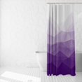 thumbnail image 5 of 72x84inch Romantic Purple Mountain Texture Shower Curtain Abstract Art Abstract Pattern Purple Gradient Popular Design Home Bathroom Stall Bathtubs Decoration Bath Curtain with Hooks, 5 of 6